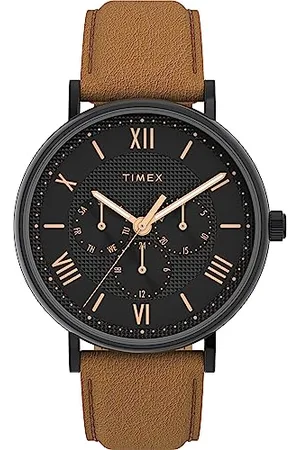 Timex Southview 41 mm wielofunkcyjny zegarek ze skórzanym paskiem, , Stylowy