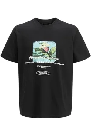 JACK & JONES Koszulka męska Joralmeria Stamp Tee SS Crew Neck, , M