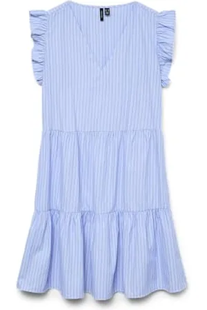 VERO MODA Vmfanni Sl Short Dress WVN Ga Noos, , S