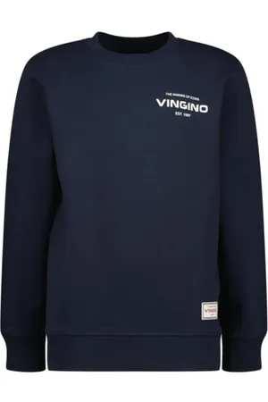 Vingino Boys Basic-Crew in Color Midnight Blue Size 16 of The NOOS Collection, , 16 lat