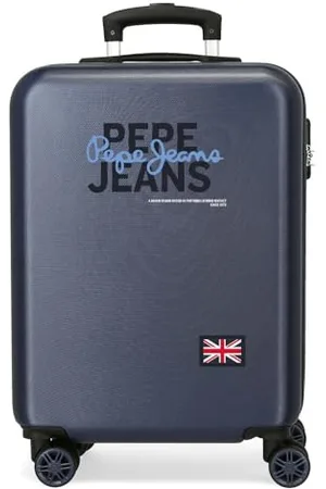 Pepe Jeans Seldon Walizka kabinowa niebieska 38 x 55 x 20 cm sztywna 2 kg zamek szyfrowy z boku ABS 2 kg 35 l bagaż podręczny by Joumma Bags, , Talla única, walizka kabinowa