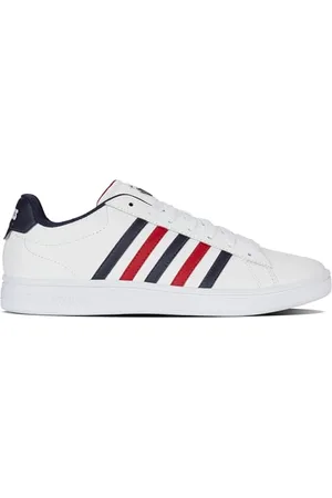 K-Swiss Męskie buty sportowe Court TIEBREAK II, WHT/Peacot/SMBA RED, 41,5 EU, , 41.5 EU