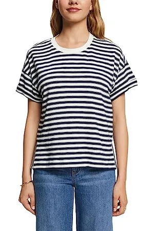 ESPRIT T-shirt w paski, 100% bawełna, , L