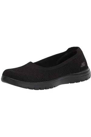 Skechers Damskie czółenka Go Flex Wonderous, Czarne wykończenie tekstylne, 39.5 EU