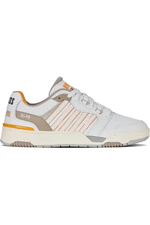 K-Swiss Męskie buty sportowe SI-18 Rival, białe/szarobrązowe/pomarańczowe, 42 EU, , 42 EU