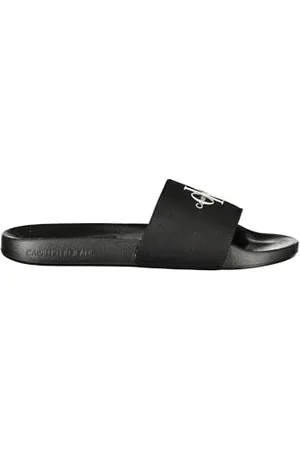Calvin Klein Męski SLIDE MONOGRAM CV YM0YM01271, czarny (Triple Black), 7 UK, , 39.5 EU