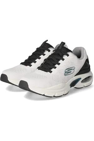 Skechers Skech-AIR Ventura, męskie buty sportowe, białe siateczki/syntetyczne/czarne wykończenie, rozmiar 40, , 41 EU