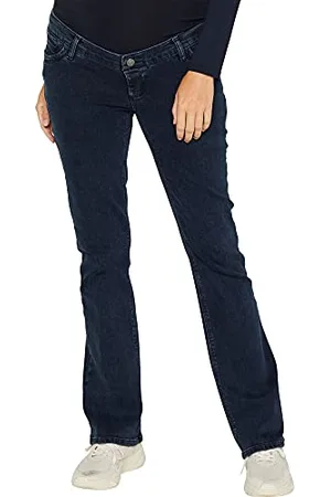 ESPRIT Spodnie damskie Denim OTB Bootcut Dżinsy ciążowe, niebieskie (Darkwash 910), jeden (rozmiar: 34/32), , Rozmiar Uniwersalny (Rozmiar Producent:60-58)