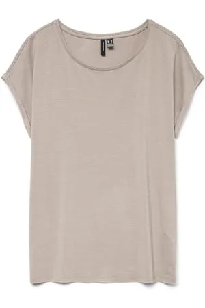 VERO MODA Vmlava Glitter Ss Top Stripe Ga JRS Noos, , L