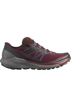 Salomon Sense Ride 4 Damskie Trampki szlakowe do biegania, Toczenie stóp i ochrona, Uchwyt na wszystkie rodzaje terenów, Wielobarwny Wine Tasting Cichy Shade Ebony, 38.50 EU