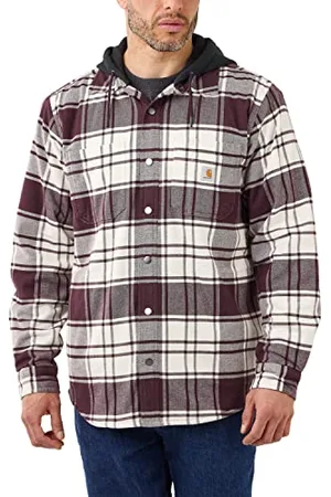 Carhartt Męska koszula z kapturem Rugged Flex Relaxed Fit z podszewką z polaru Jac, , XXL