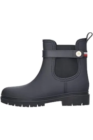 Tommy Hilfiger Damskie buty przeciwdeszczowe TH Stud gumowane (FW0FW08168), niebieskie (Space Blue), rozmiar 38, , 38 EU