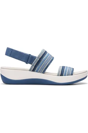 Clarks Damskie sandały Arla Stroll, niebieskie Combi, 40 EU, , 41.5 EU