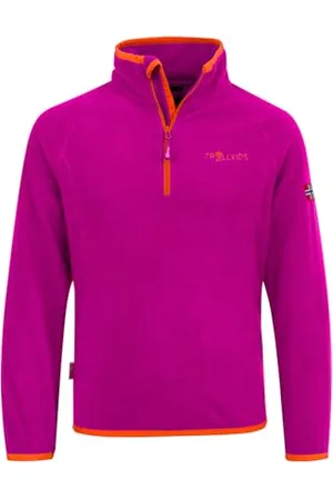 TROLLKIDS Nordland Outdoor uniseks, magenta/pomarańczowy, 140