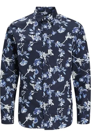JACK & JONES Męska koszulka Jprblamonaco Print L/S, , M