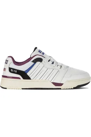 K-Swiss Męskie buty sportowe Si-18 Rival, BR WHT/SODLITE/PRUN, 45 EU, , 45 EU