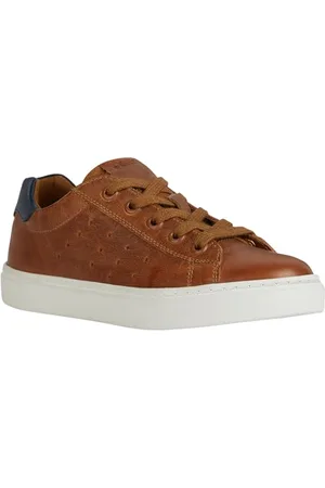 Geox J NASHIK Boy A Sneakers, koniakowe/granatowe, 34 EU, , 34 EU