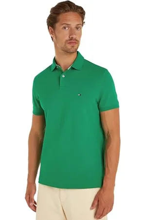Tommy Hilfiger Mężczyźni 1985 Regular Koszulka Polo, Olympic Green, XL