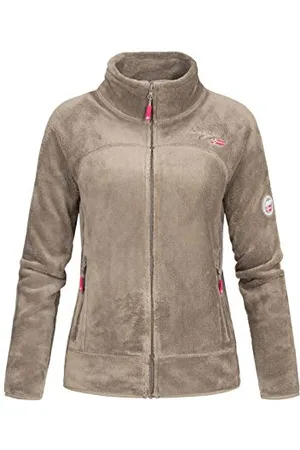Geographical Norway Upaline Lady - polar Fine damski ciepły zamek fermetur - kurtka na jesień, zimę, wiosnę, ciepła dla kobiet - długi rękaw sweter futrzany miękki komfort na zewnątrz, , M