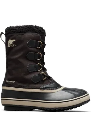 sorel 1964 Pac Nylon WP Wodoodporne śniegowce Mężczyźni, Black/Ancient Fossil, 41 EU