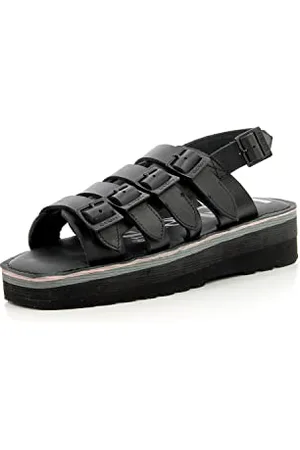 Kickers Hi Sunny, damskie sandały na obcasie, czarne, 41 EU, , 41 EU