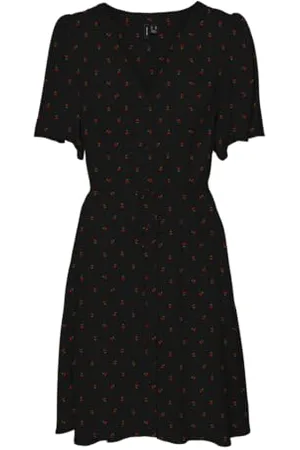 VERO MODA Vmalba Ss Short Dress WVN Ga Noos, , XL