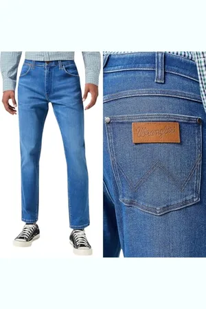 Wrangler Larston Dżins Mężczyźni, Rustykalny, 34W / 34L