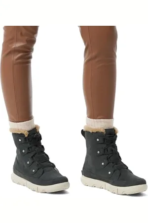 sorel Explorer Next Joan WP Damskie botki wodoodporne, szary (Grill/Fawn), 36.5 EU