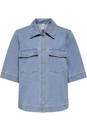 ONLY Onlbelle S/S Shirt DNM Gua Noos, , XXS