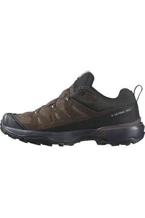 Salomon Męskie buty trekkingowe X Ultra 360 Leather Gore-tex, Dark Earth Delicioso Sharkskin, 40 2/3 EU