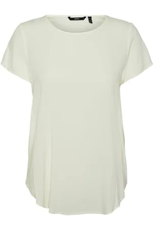 VERO MODA Vmbecca Plain Ss Top Ga Noos Koszulka Kobiety, , L