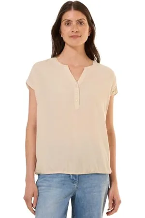 CECIL TOS Solid Blouse Pearl beżowy S, , S