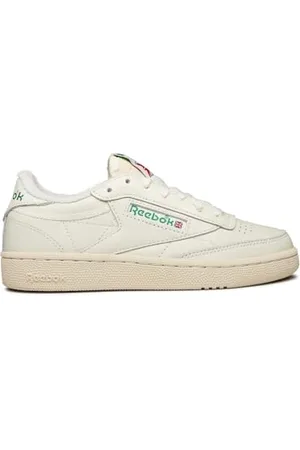 Reebok Damskie buty sportowe Club C 85 Vintage, kreda/alabaster/zielony (Glen Green), rozmiar 40, Kreda Alabaster Glen Green, 42 EU