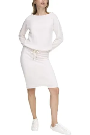 DKNY Sukienka damska Off The Shoulder Embellished Casual Dress, , S