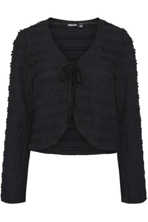 Pieces® Damski top Pcanine Ls Tie Mm Top, , XS