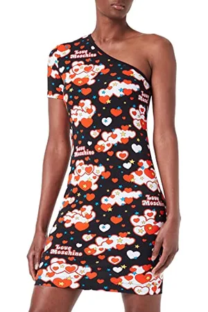 Moschino Damska sukienka ze stretchu z polaru, , 44