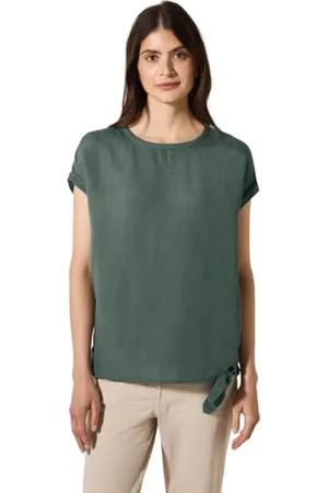 CECIL Linen_LI/CV Solid Knot Blouse XS, , XS