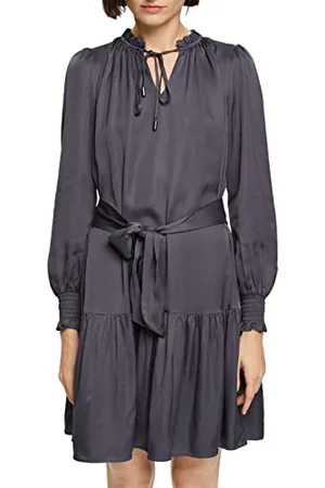 ESPRIT Damska sukienka 102EO1E314, 010/ANTHRACITE, 42