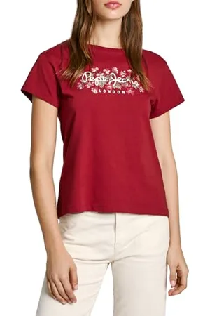 Pepe Jeans Damska koszulka Ginny, czerwona, M, , M
