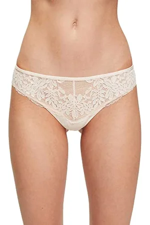 ESPRIT Bodywear Seasonal Lace RCS BRZ. Brief Brazilian Slip, piaskowy, 44