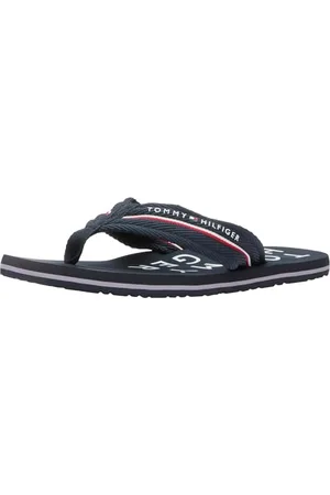 Tommy Hilfiger Męskie sandały plażowe Web FM0FM05340 klapki, niebieskie, 40 UK, , 42 EU