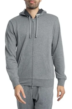 Emporio Armani Męska bluza z kapturem i zamkiem błyskawicznym, , XL