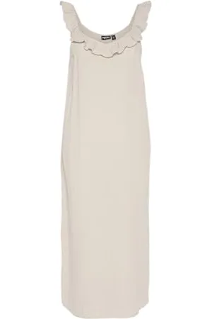 Pieces® Pcsastina Sl Midi Dress Bc, , XL