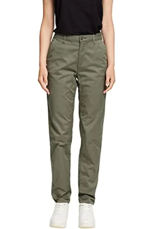 ESPRIT Kobiety 990EE1B302 Spodnie, Khaki, 32W/34L