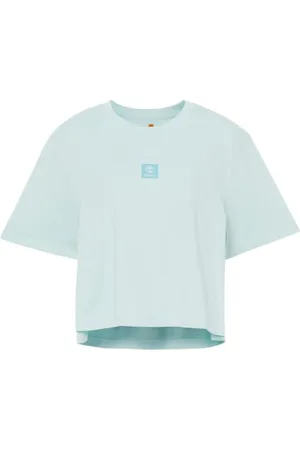Timberland Koszulka damska z krótkim rękawem, niebieski/szary, XL