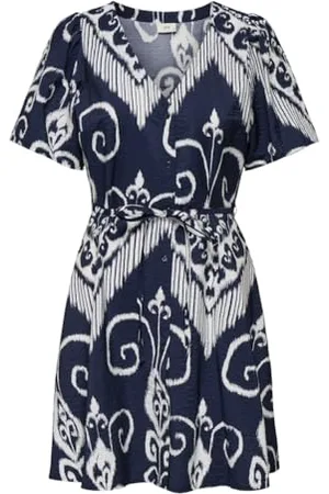JDY Troya Life S/S Short Dress WVN Dia, , L