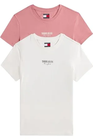 Tommy Hilfiger Koszulka damska S/S, Multi (Ecru/jagoda tahiti), L