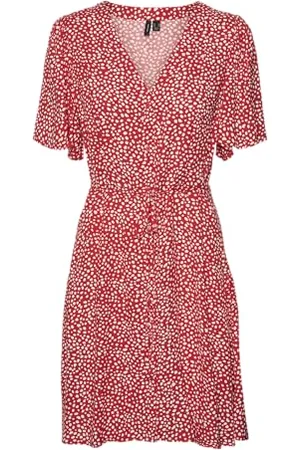 VERO MODA Vmalba Ss Short Dress WVN Ga Noos, , S