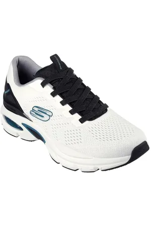 Skechers Skech-AIR Ventura, męskie buty sportowe, białe siateczki/syntetyczne/czarne, rozmiar 45, , 45.5 EU