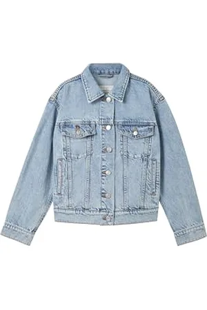 TOM TAILOR Dziewczęca 1040929 kurtka dżinsowa, 10118-Used Light Stone Blue Denim, 176, , 176 cm